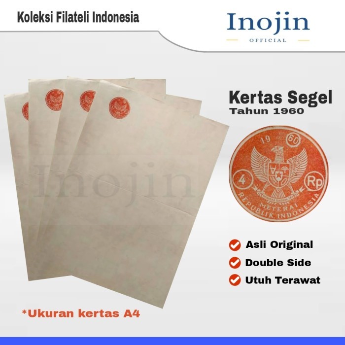 

Kertas Segel Tahun 1960 Asli