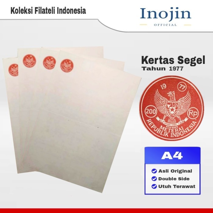 

Kertas Segel Tahun 1977 Asli