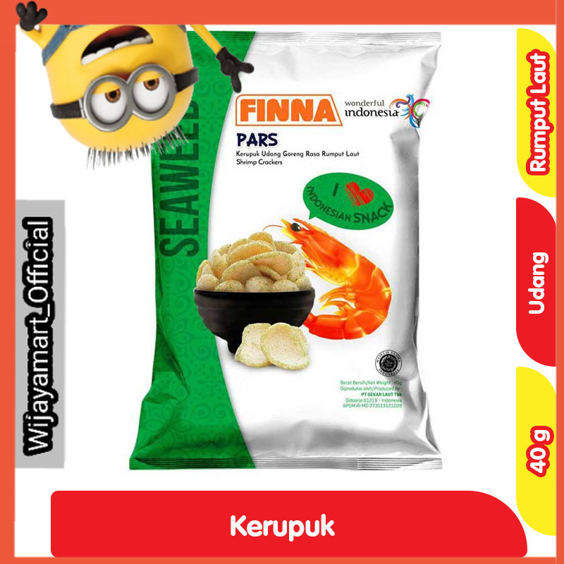 

Finna Pars Kerupuk Udang Rumput Laut 40 g