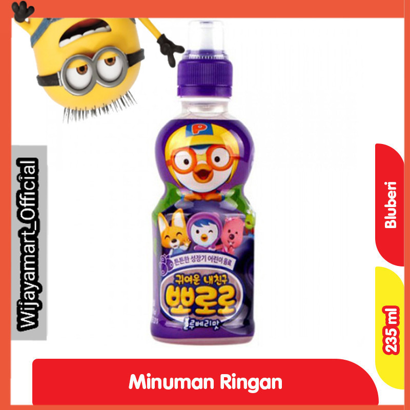 

Pororo Minuman Rasa Bluberi Botol 235 ml