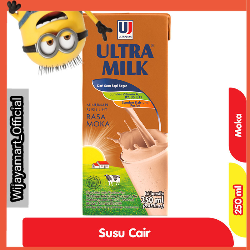 

Ultra Milk Susu UHT Moka Kotak 250 ml