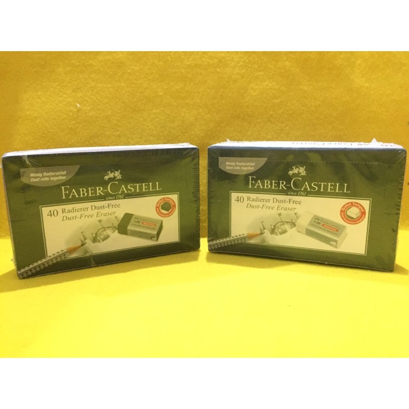 

READY STOCK Penghapus / stip faber castell putih/hitam (40 pcs)