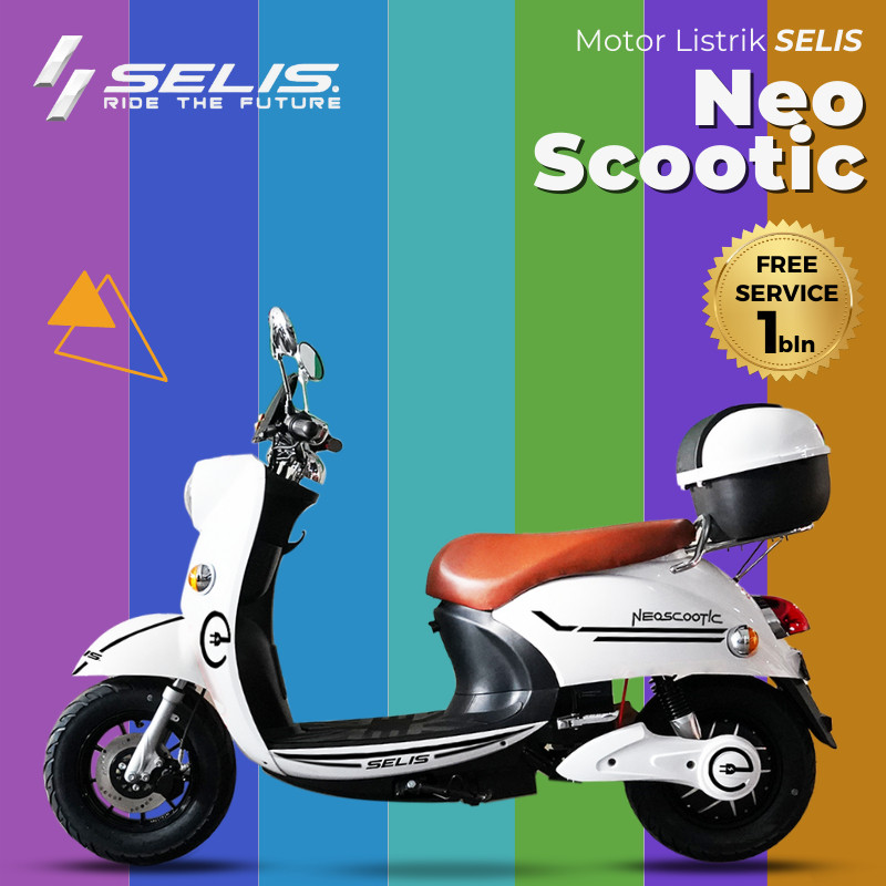 MURAH SELIS - EMOTOR MOTOR LISTRIK TIPE NEO SCOOTIC - BATTERY SLA MURAH