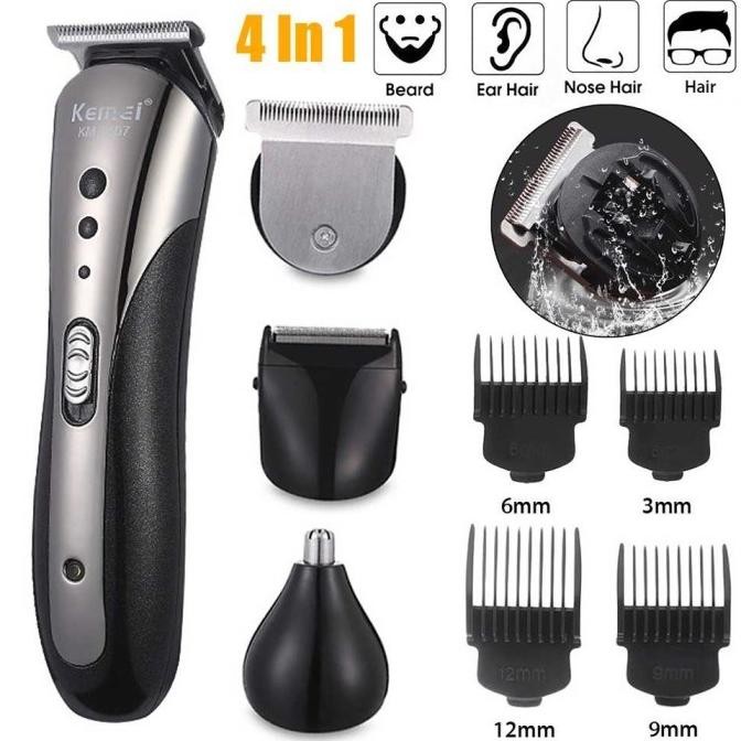 ORIGINAL KEMEI KM-1407 ALAT CUKUR ELEKTRIK CLIPPER 3 IN1 KEMEI KM 1407 ALAT CUKUR RAMBUT CHARGER BIS
