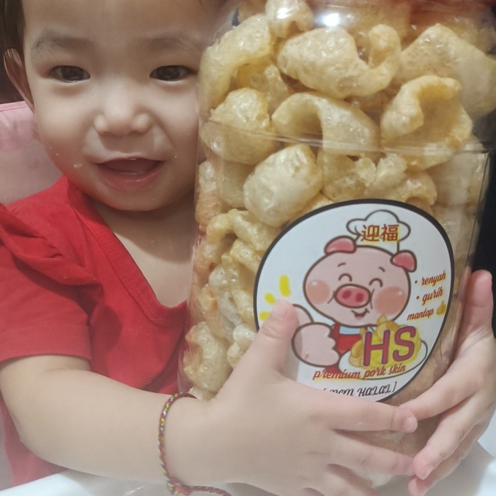 

Terlaris Krupuk kulit babi kualitas premium original tanpa bumbu toples2ltr SALE