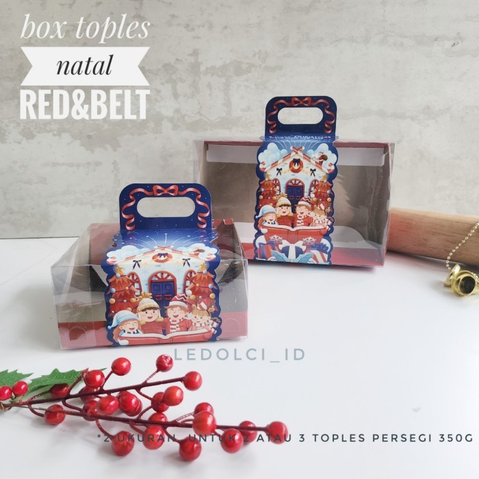 

Silahkan Order] 5 PCS WB TOP 2 - BOX TOPLES HAMPERS NATAL HANDLE BELT SMALL 16x14.8x7