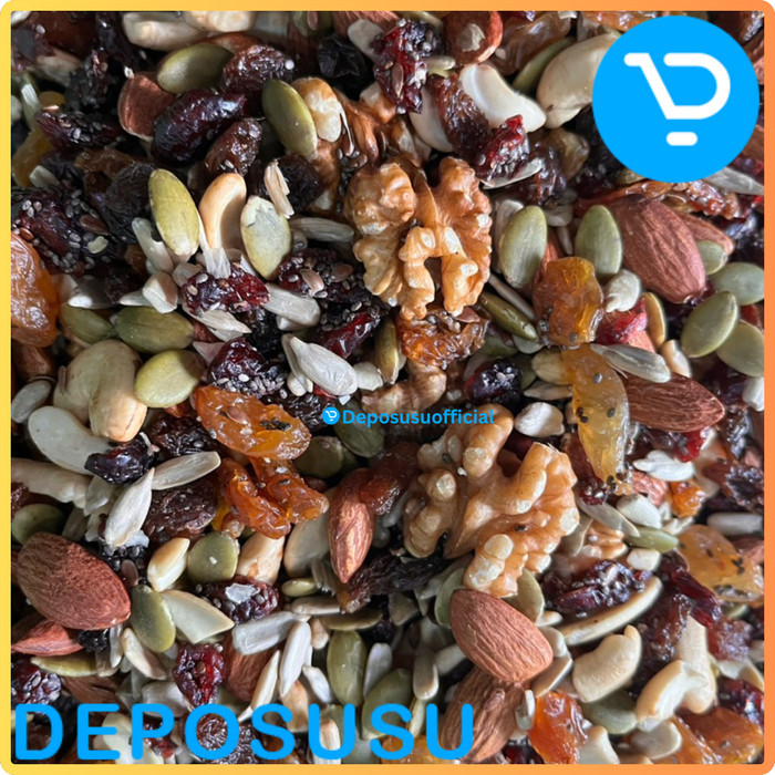 

TERMURAH Trail Mix Trailmix Premium Camilan Diet Snack Makanan Sehat with Almond Mede Cashew