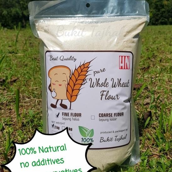 

Whole Wheat Soft Flour 2 Kg / Tepung Gandum Utuh Halus 2 Kg