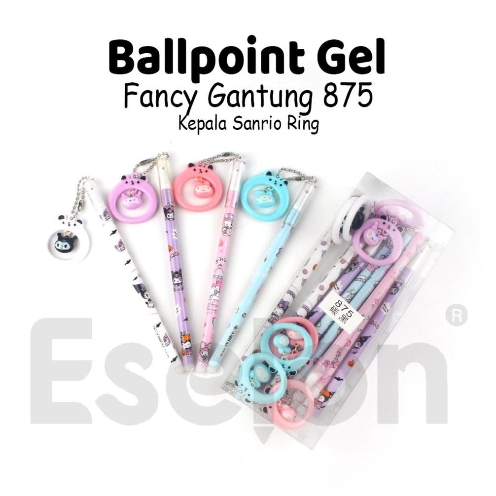 

fg-7 12pcs BOLLPOINT GEL GANTUNG KARAKTER / 1PAK PULPEN GEL FANCY Premium