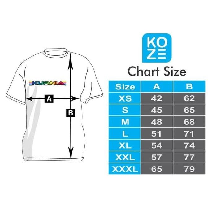 Baju Kaos Polos Koze 30S Warna