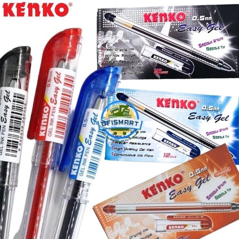 

Murah Meriah Kenko Gel Pen Easy Gel 0,5mm | @1Ktk=12PCs Premium