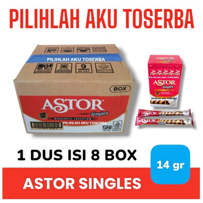 

EKSLUSIF Astor Single Astor Singles - ( HARGA 1 DUS ISI 8 BOX )