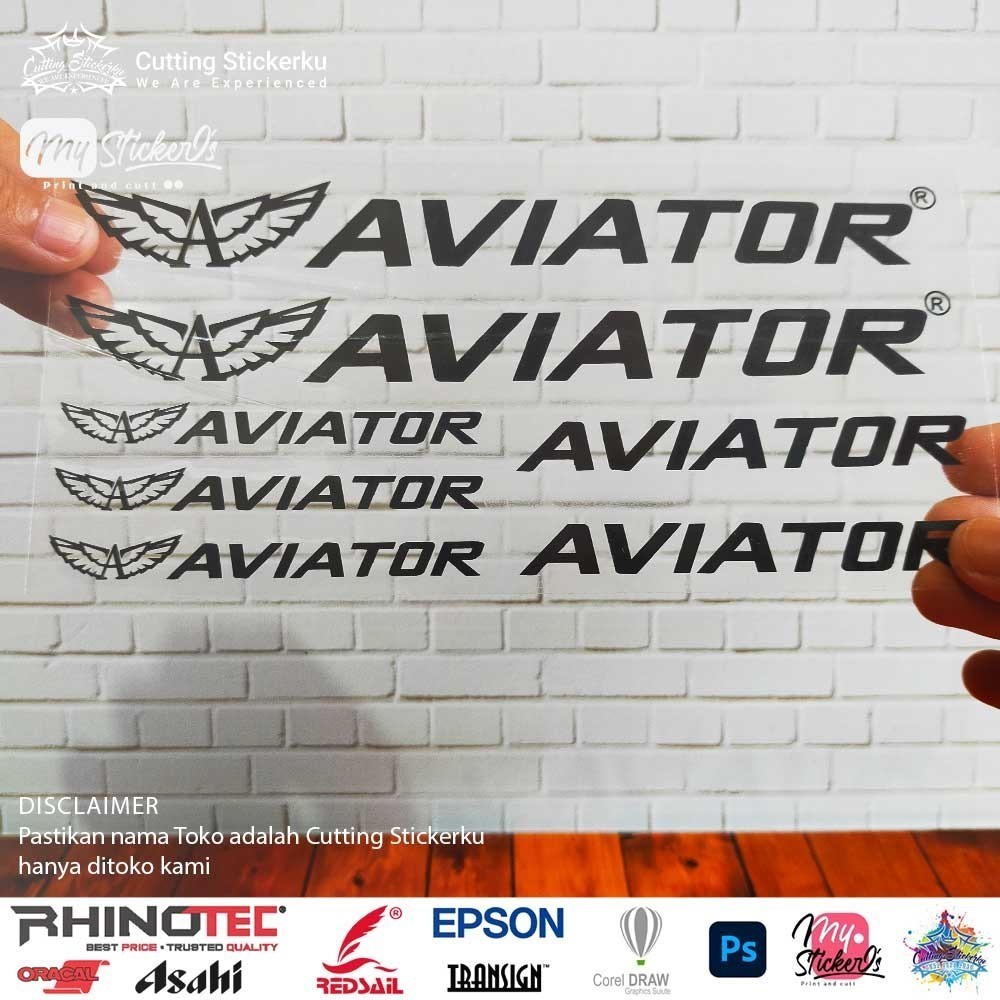Cutting Stiker Aviator Variasi Sepeda Sticker Frame Aksesoris Body Style Lipat Keren Bodi Samping St
