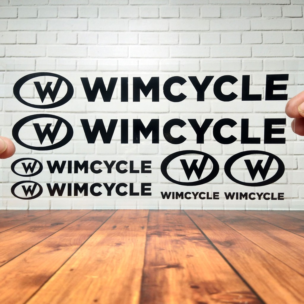 Cutting Stiker Wimcycle Variasi Sepeda Sticker Frame Aksesoris Body Style Lipat Keren Decal Striping