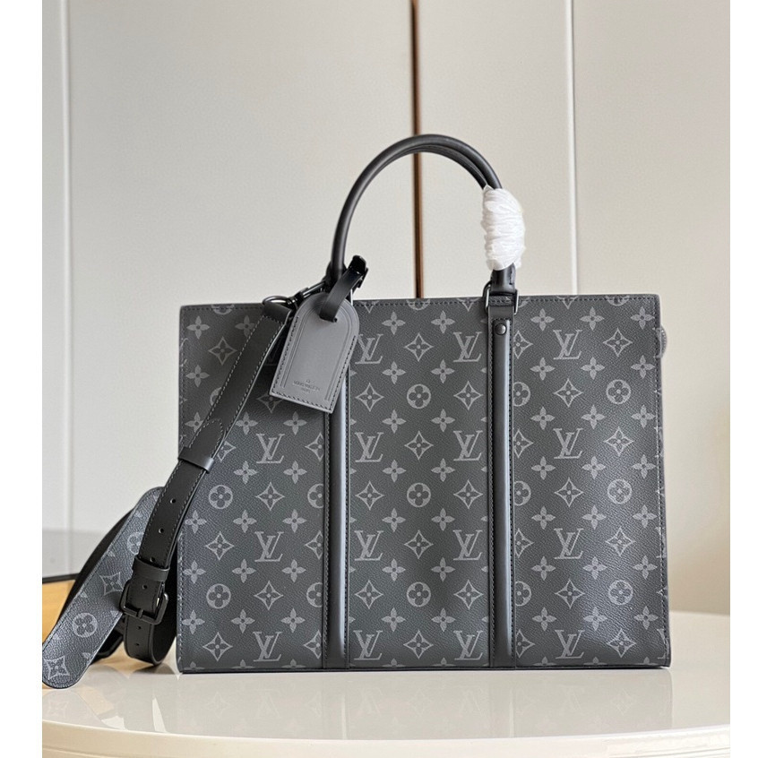 Pre order Lv Louis Vuitton M45265 Sac Plat Horizontal Zippe Tas Kerja Kantor Tas Laptop Kulit Asli s