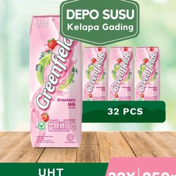 

Susu Greenfields 250Ml X32 Full Cream Choco Malt Strawberry Greenfield