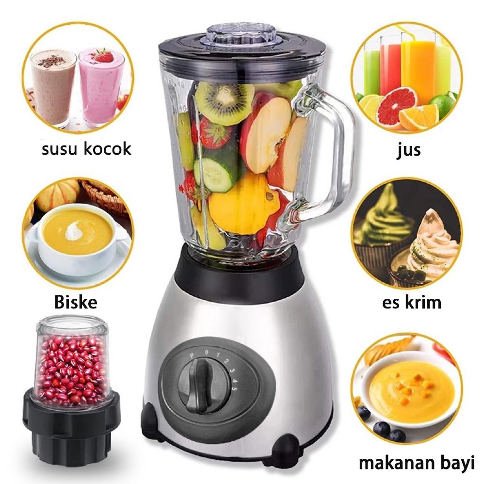 Rt-342 Leuse Blender Sayur-Mayur/Kaca Berkualitas Tinggi/Multifungsi Blender 1.5L Blender Buah Kaca 