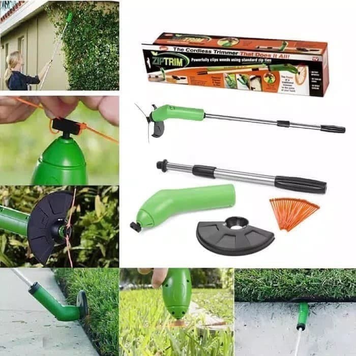 Pemangkas Pemotong Rumput Portabel Zip Ties ZipTrim Cordless Trimmer