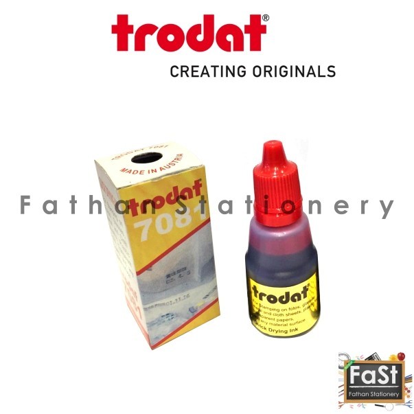 

TINTA STEMPEL TRODAT 7081 25ML (PERMANENT) MERAH ORIGINAL