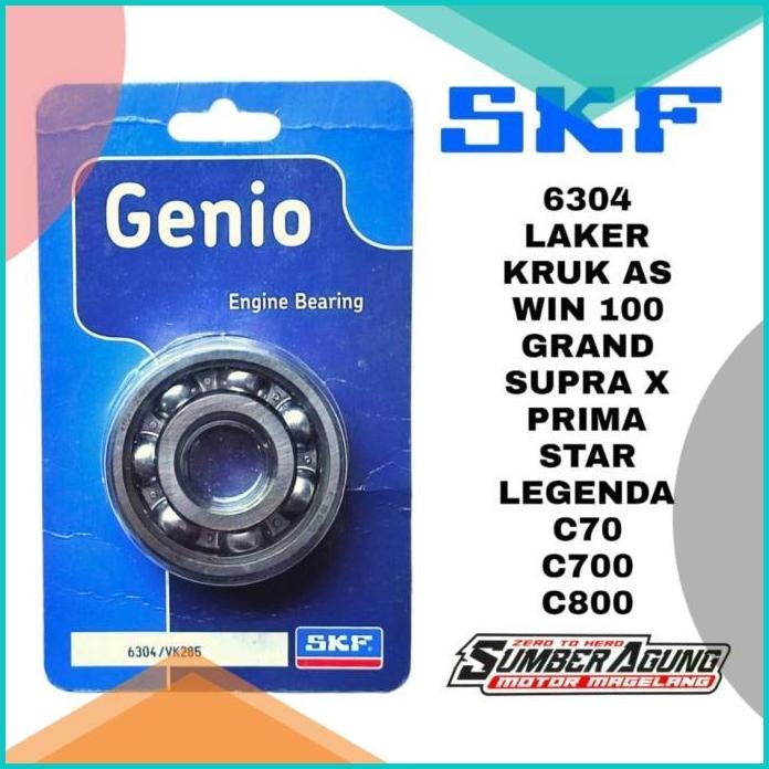BEARING LAHER LAKER GENIO UKURAN 6304 (UNTUK BANDUL GRAND KANAN KIRI)
