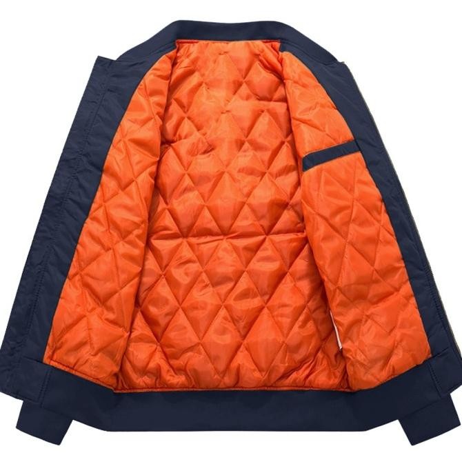 JAKET PRIA/JAKET PUTIH POLOS/JAKET BOMBER VINTAGE/  BASIC PREMIUM MRS02