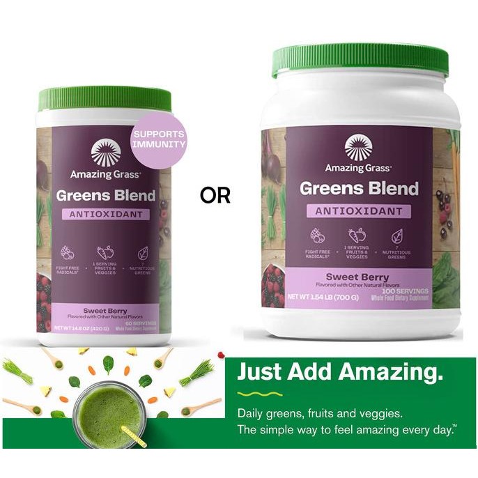 

AmazingGrass Amazing Grass Superfood Antioxidant 420gr wheat grass ___chioma