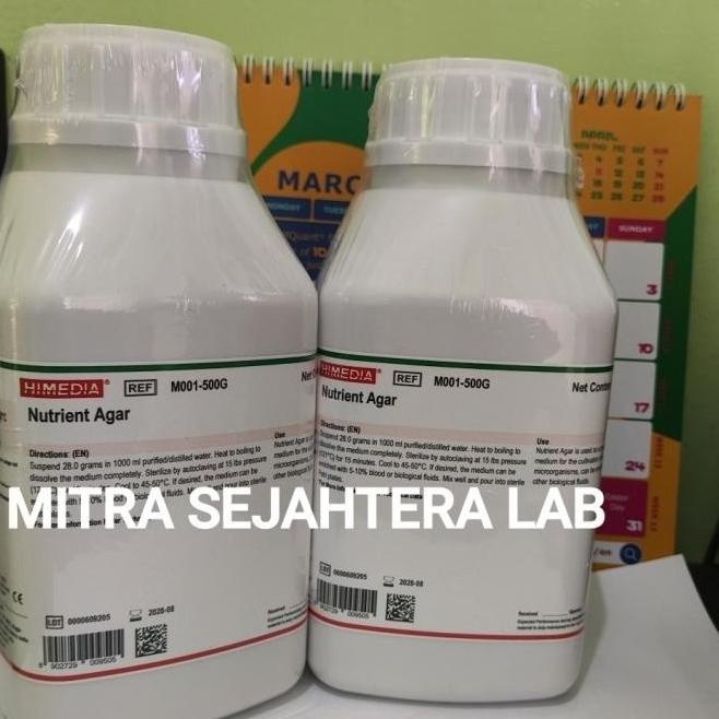 

NUTRIENT AGAR HIMEDIA 500 GRAM M001 Media Mikro Nutrient Agar / NA