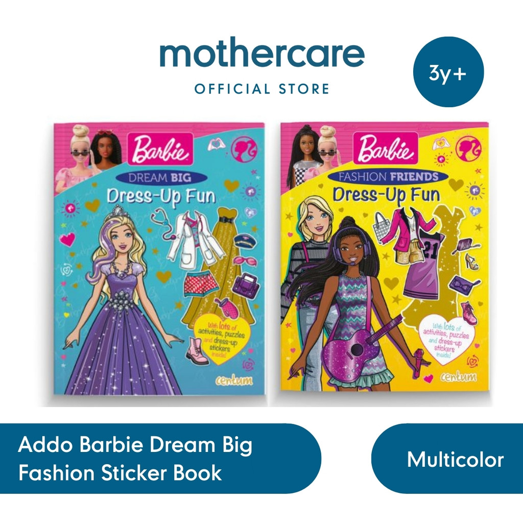 

Addo Barbie Dream Big Dress Up Sticker Book - Mainan Buku Stiker Anak