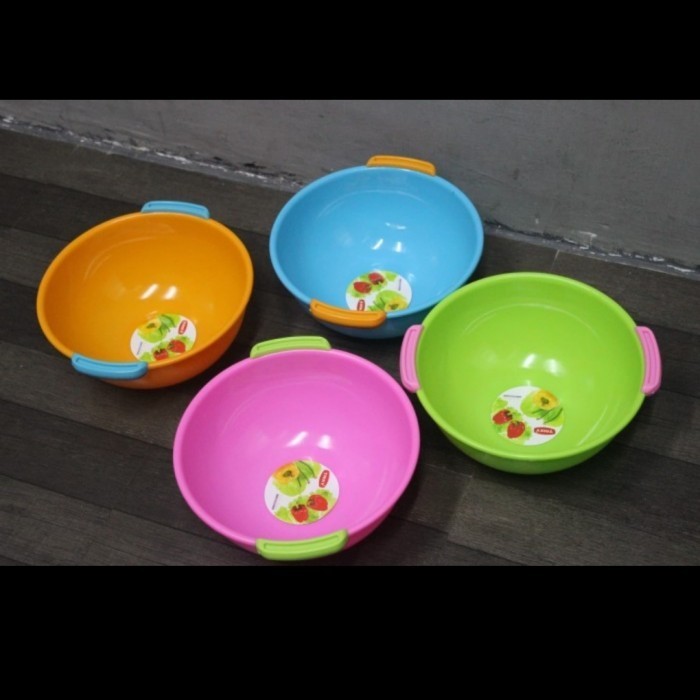 ] Bak Baskom Air Kecil Cuci Buah Sayur Aduk Adonan Mixing Bowl Besek Kue