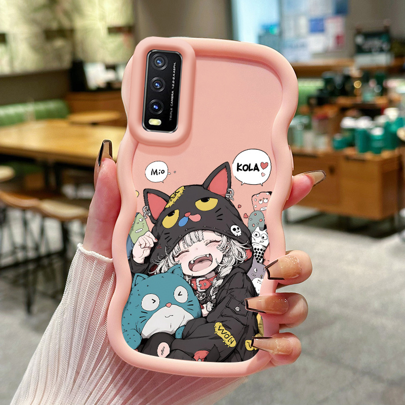 Casing Hp Untuk VIVO Y20 Y20i Y20s Y12s Y12a Y20T Y11s Y30G Case Casing Softcase Totoro Girl HP Kesi