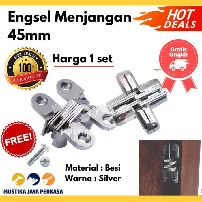 ENGSEL MENJANGAN CROSS HINGE FOLDING PINTU ENGSEL MEJA LIPAT TANAM