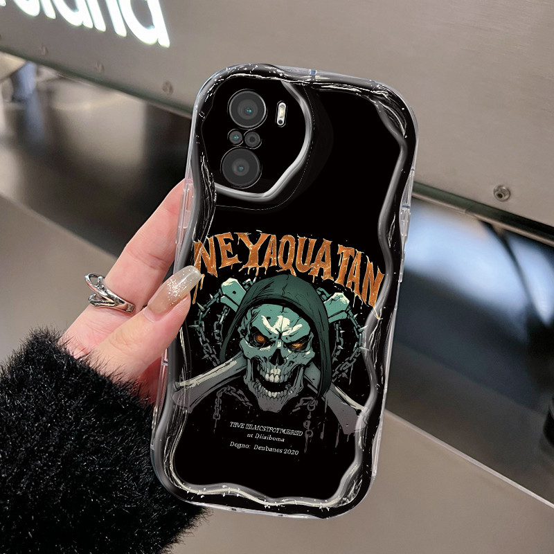 Casing Hp Untuk Xiaomi POCO F3 Redmi K40 Pro Case Casing pola kematian Kasing ponsel Cesing ombak Ke