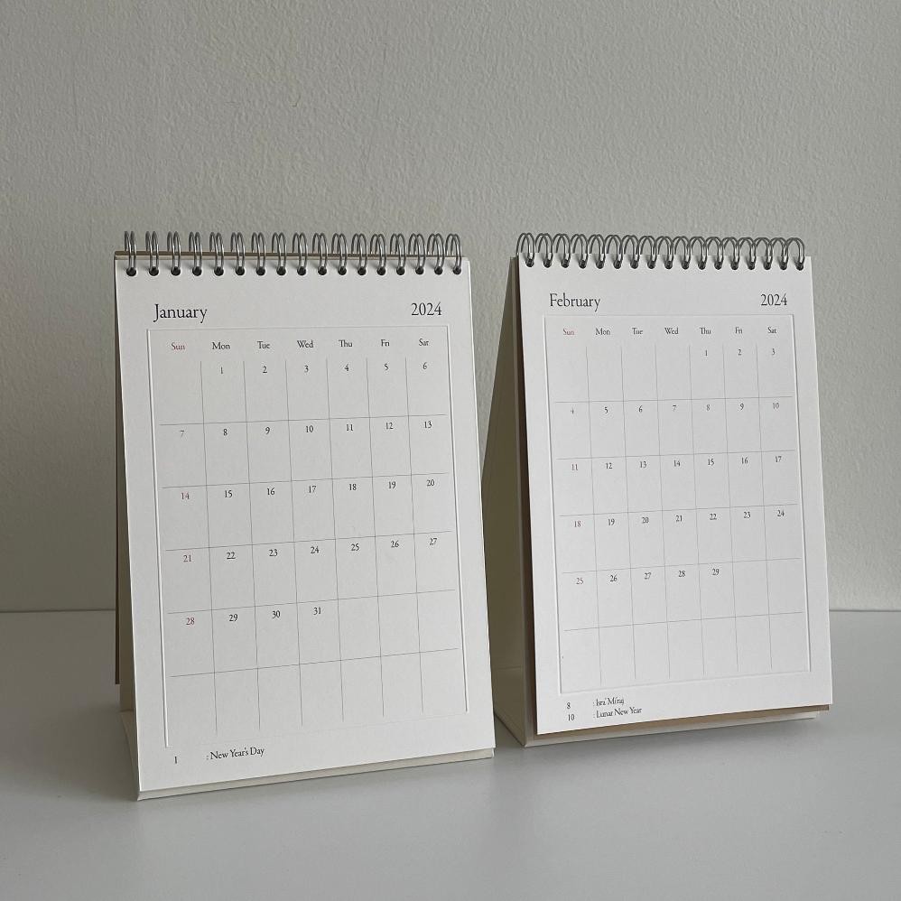 

XD27 2024 Desk Calendar by Keartas Studio (A5/Kalender Duduk/Kalender Meja/Monthly Planner) Original