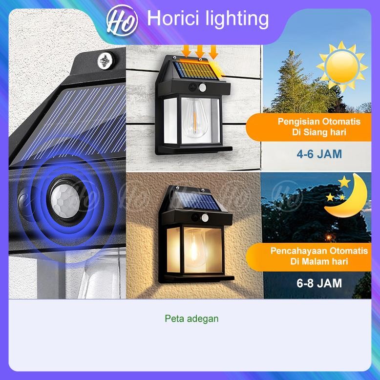 Fj-44 (Gratis Tape)Horici Lampu Dinding Solar Panel / Lampu Dinding Tenaga Surya / Led Emergency / L