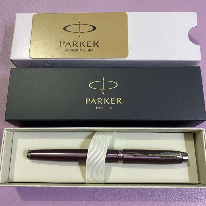 

Pulpen Parker Im New Original Roller Ball Light Purple Chrome Trim 14