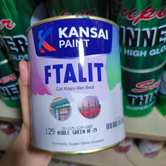 Ready Ftalit Cat Besi Dan Kayu Middle Green Kf-29 Siap Kirim !!