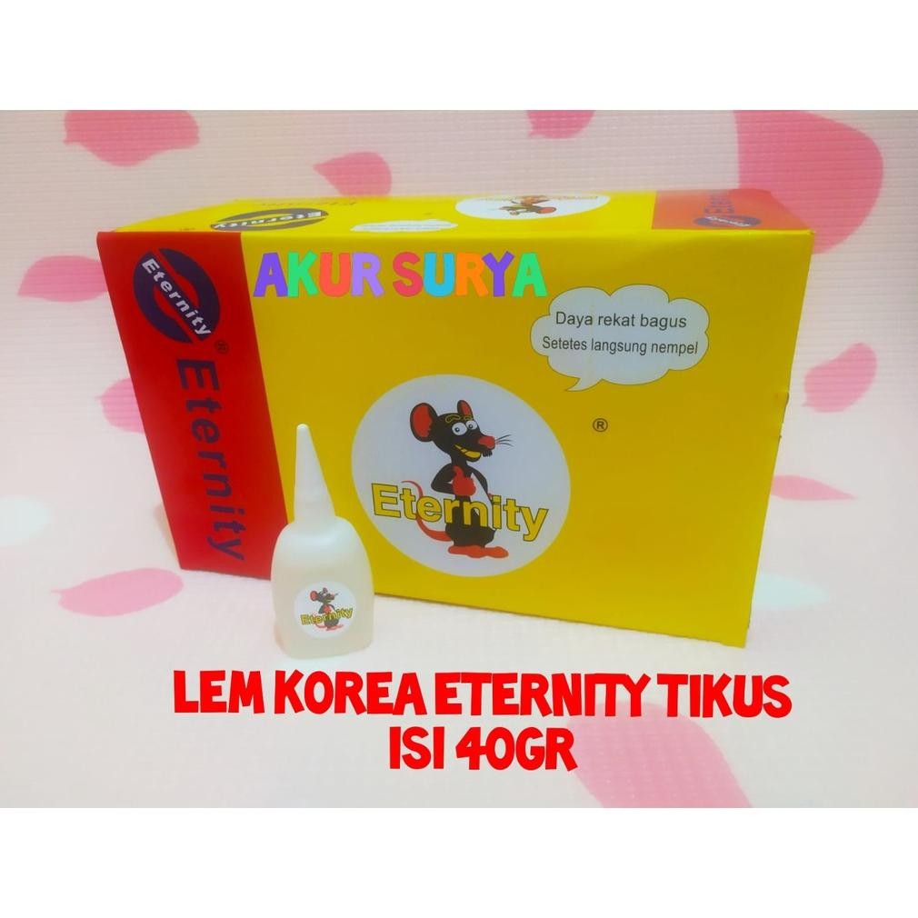 

ORIGINAL ISI 20 PCS PAS 1 KILO LEM ETERNITY JUMBO GAMBAR TIKUS DUS BOX LEM KOREA ORIGINAL BERKUALITAS - LEM SETAN - LEM SERBAGUNA - LEM SERBA GUNA - LEM TETES CAIR - LEM POWER GLUE - LEM ALTECO ETERNITY SUPER JUMBO ORIGINAL BERKUALITAS tg-342