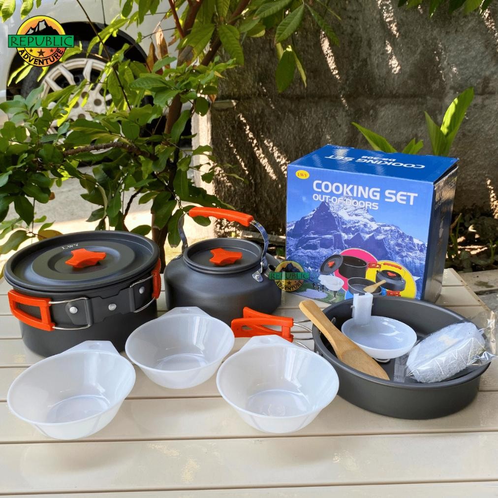 Best Seller Alat Masak Camping | Cooking Set Ds 308 | Ds 200 | Ds 300 | Ds 31 | Frying Pan Tendaki |