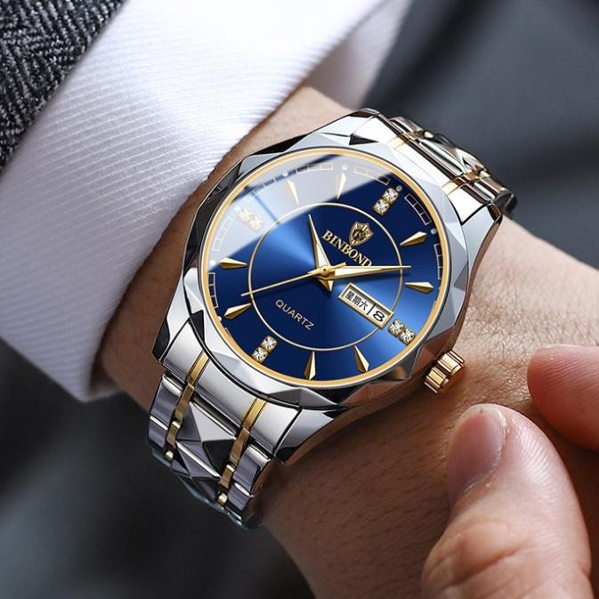 BISACOD COD BEST SELLER Jam Tangan Pria Analog Mewah JP-35 BINDBOND NEW 2024 Stainless Steel Tahan A