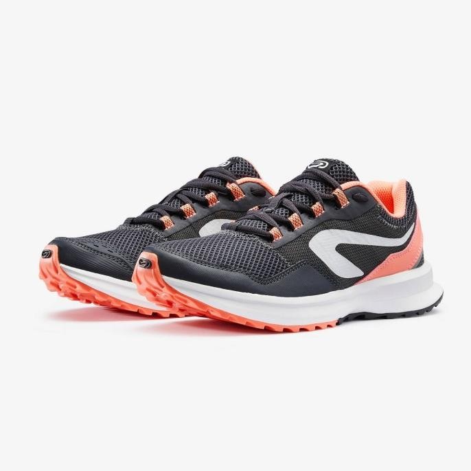 Decathlon Kalenji Sepatu Lari Active Grip Kalenji Wanita -Abu- 8544265