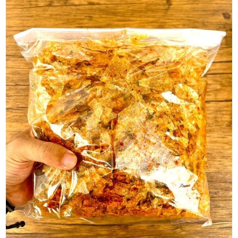 

Discount Keripik Kaca Viral Rempah Pedas Daun Jeruk 1Kg Murah