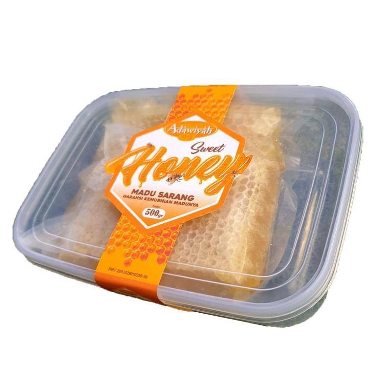 

Ori Madu Sarang Adawiyah99 Asli Murni Raw Honey| Honeycomb| Madu Original Premium Madu Asli 250Gr 500Gr Murah