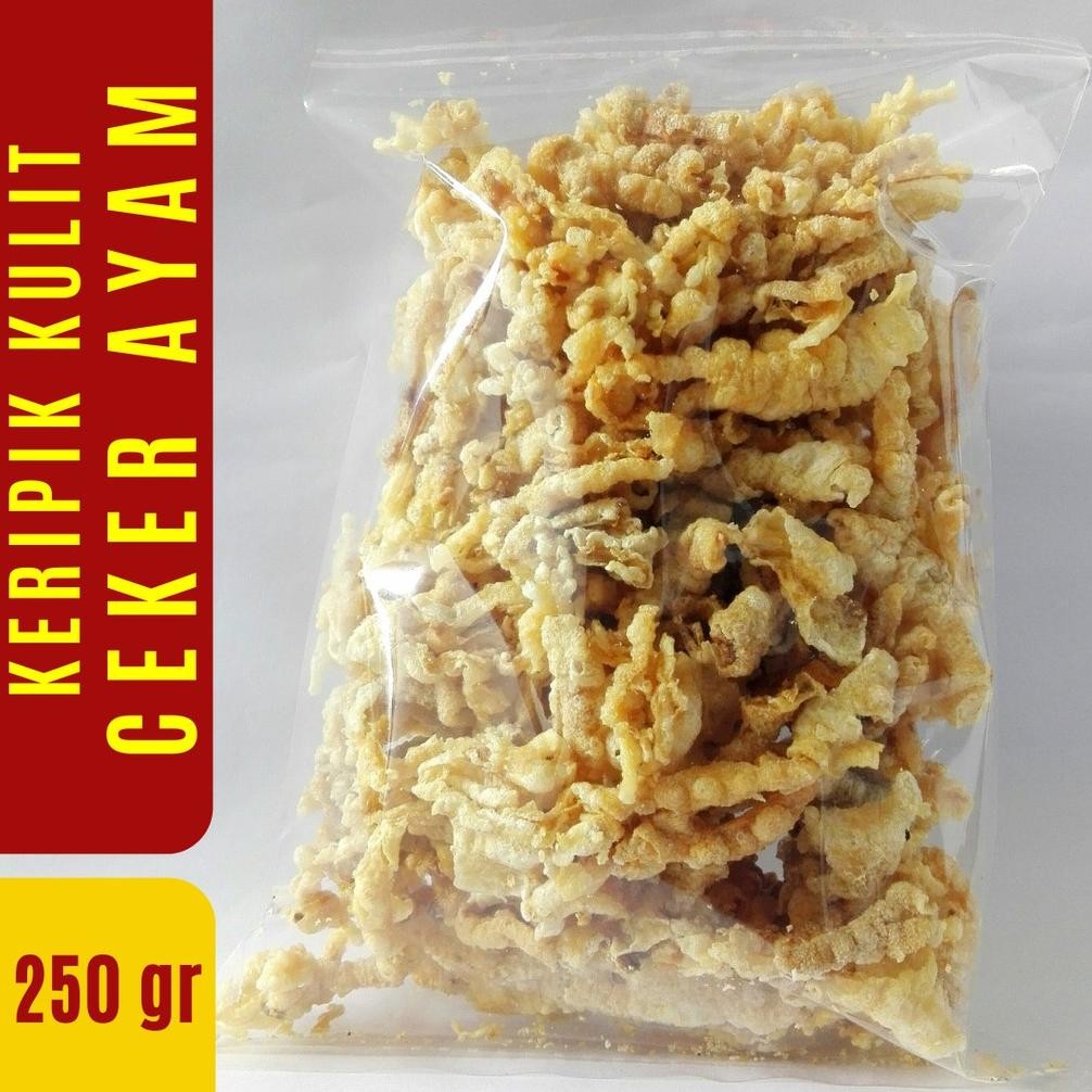 

Termurah Keripik Kulit Ceker Ayam Tanpa Tepung 250 Gr - Ochi Snack - Renyah & Gurih Grosir