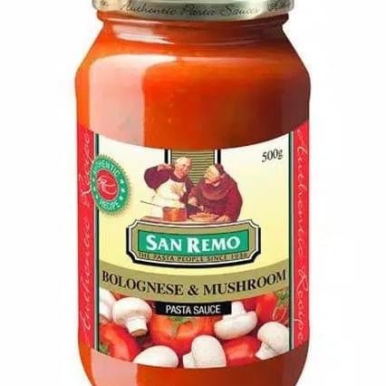 

San Remo Pasta Sauce Bolognese Mushroom 500Gr