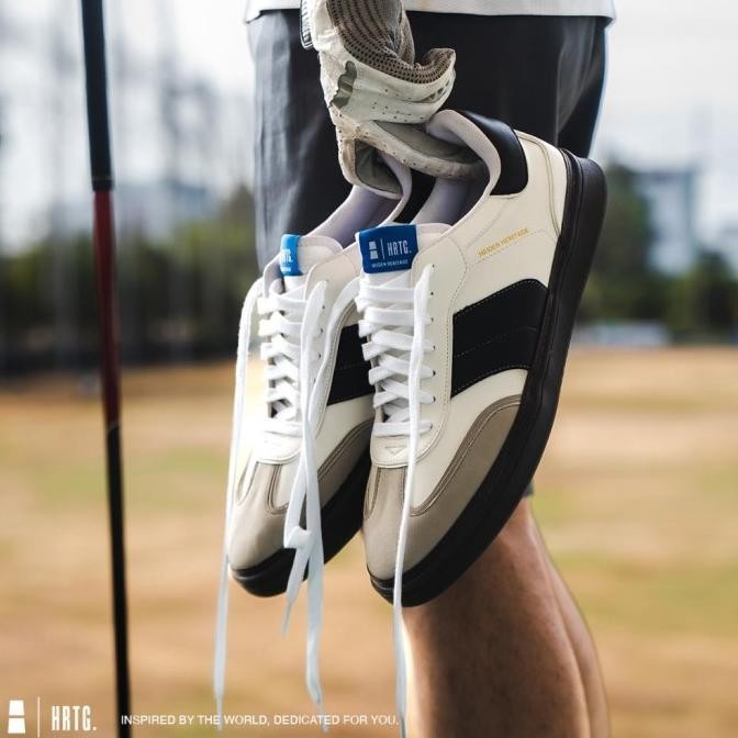Heiden Heritage [Hrtg] - Braun - Almost White - Sepatu Casual Sneakers Sport Sekolah Pria Dewasa Ram