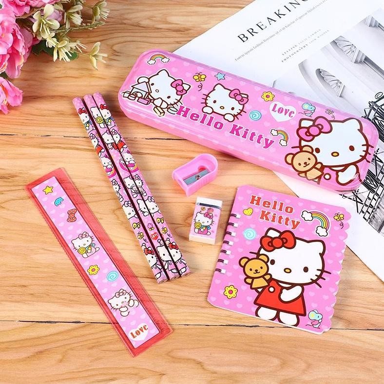 

gd-324 ALAT TULIS SEKOLAH ANAK IMPORT 6IN1 LENGKAP 1 SET Termurah