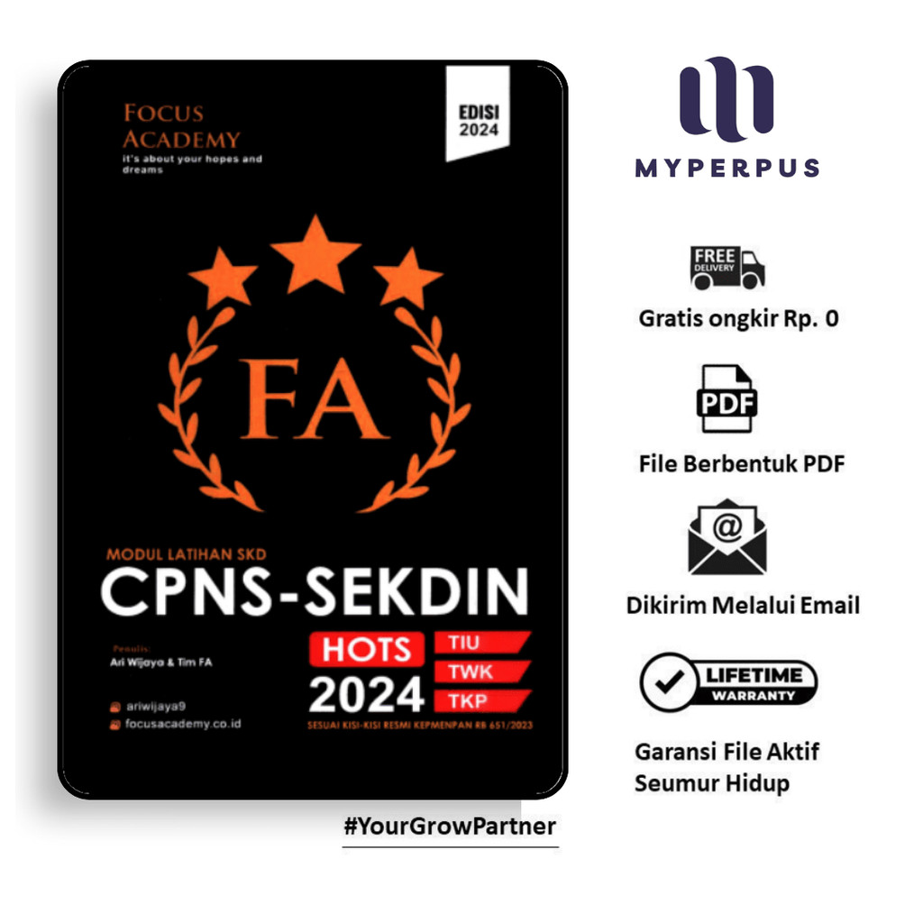 

1434. Modul Latihan SKD CPNS-SEKDIN 2024 - Focus Academy