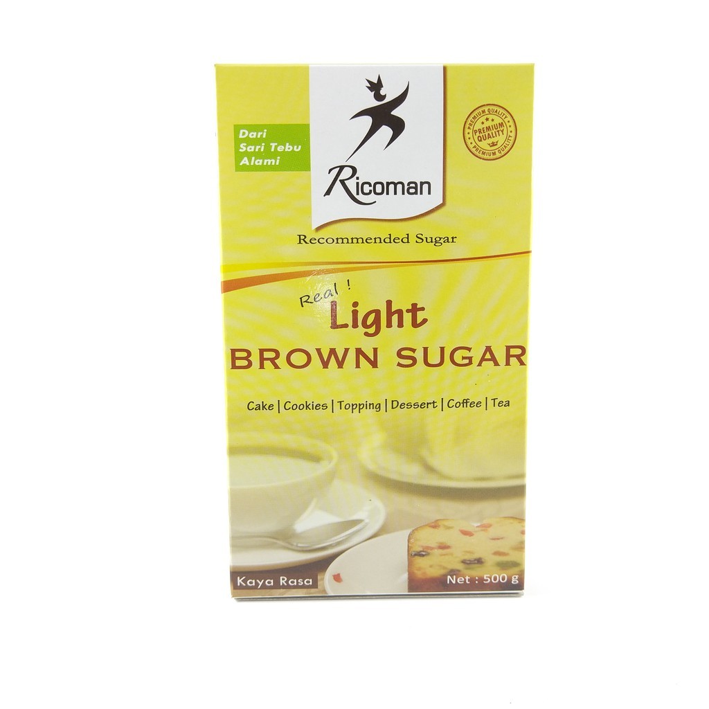 

Ricoman Light Brown Sugar 500gr