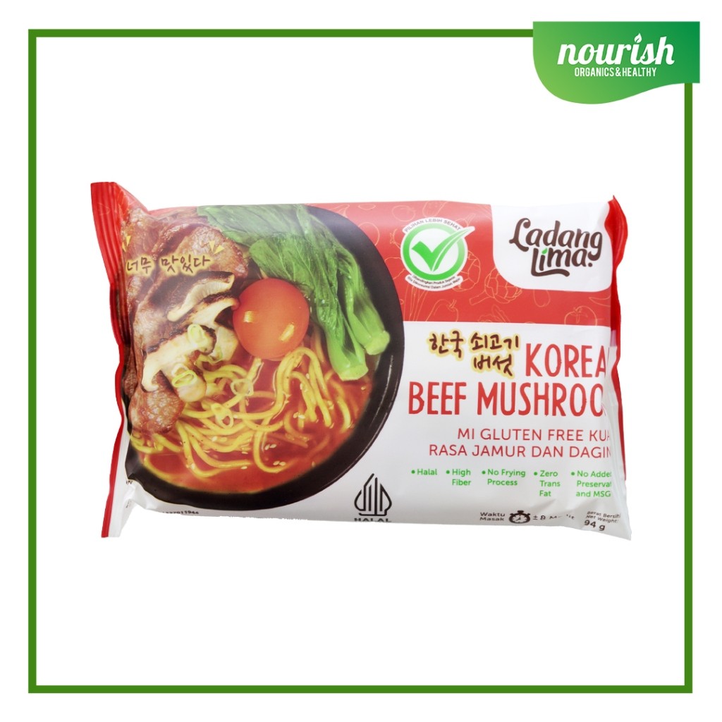 

Ladang Lima, Korean Noodle (Mie Korea Gluten Free Halal) 94gram