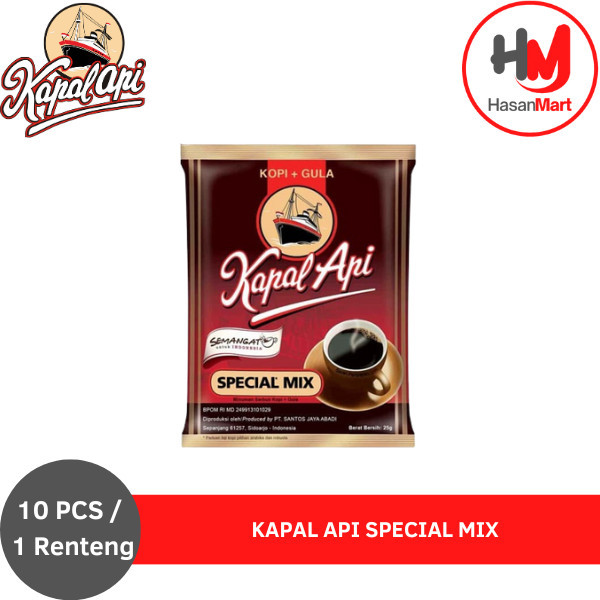 

Kapal Api Special Mix Kopi Bubuk [1 Renceng isi 10 sachet]